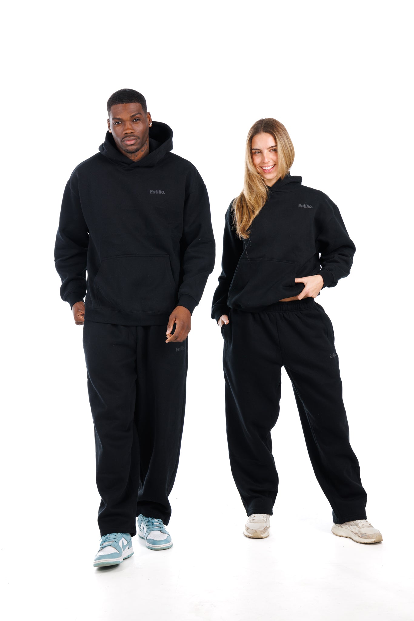 'Central' Hoodie Set - Black