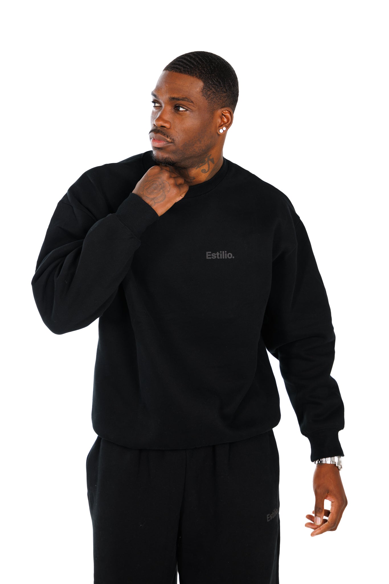 'Central' Crewneck - Black