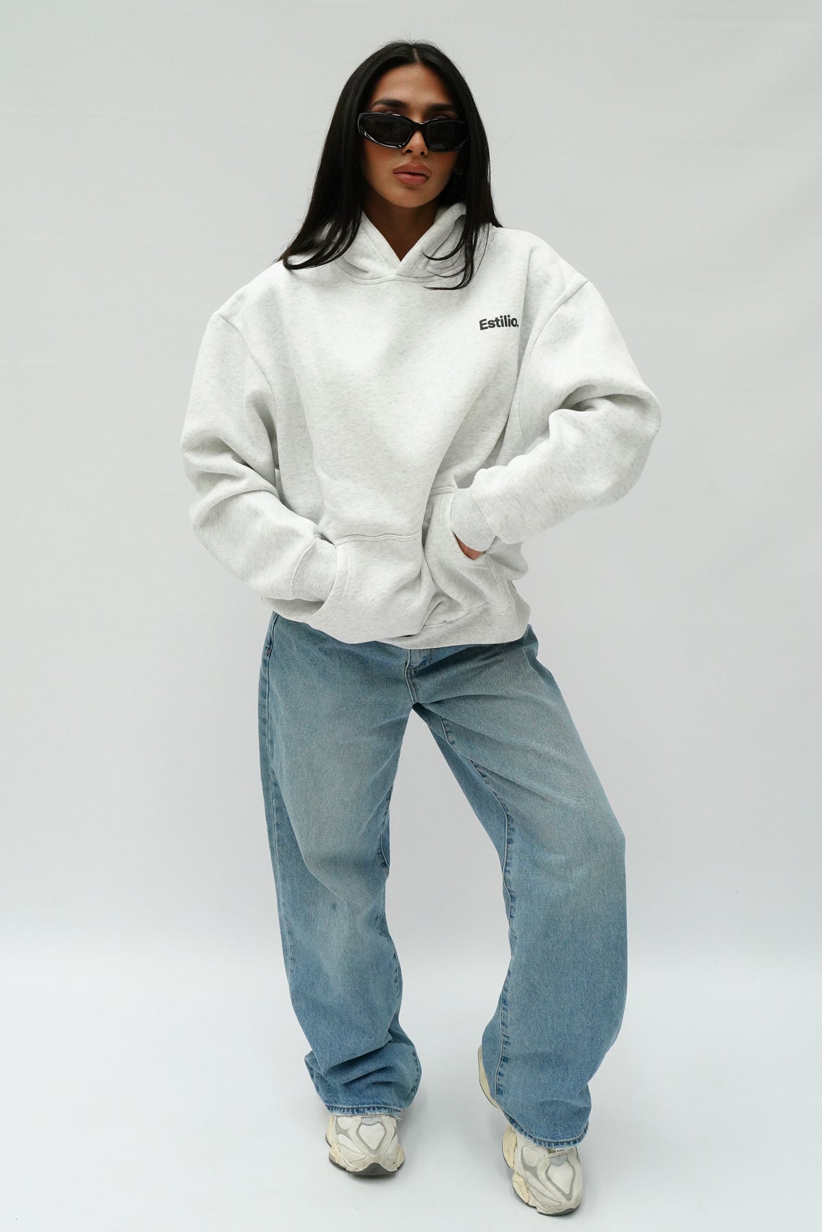 'Central' Hoodie - Marl Grey