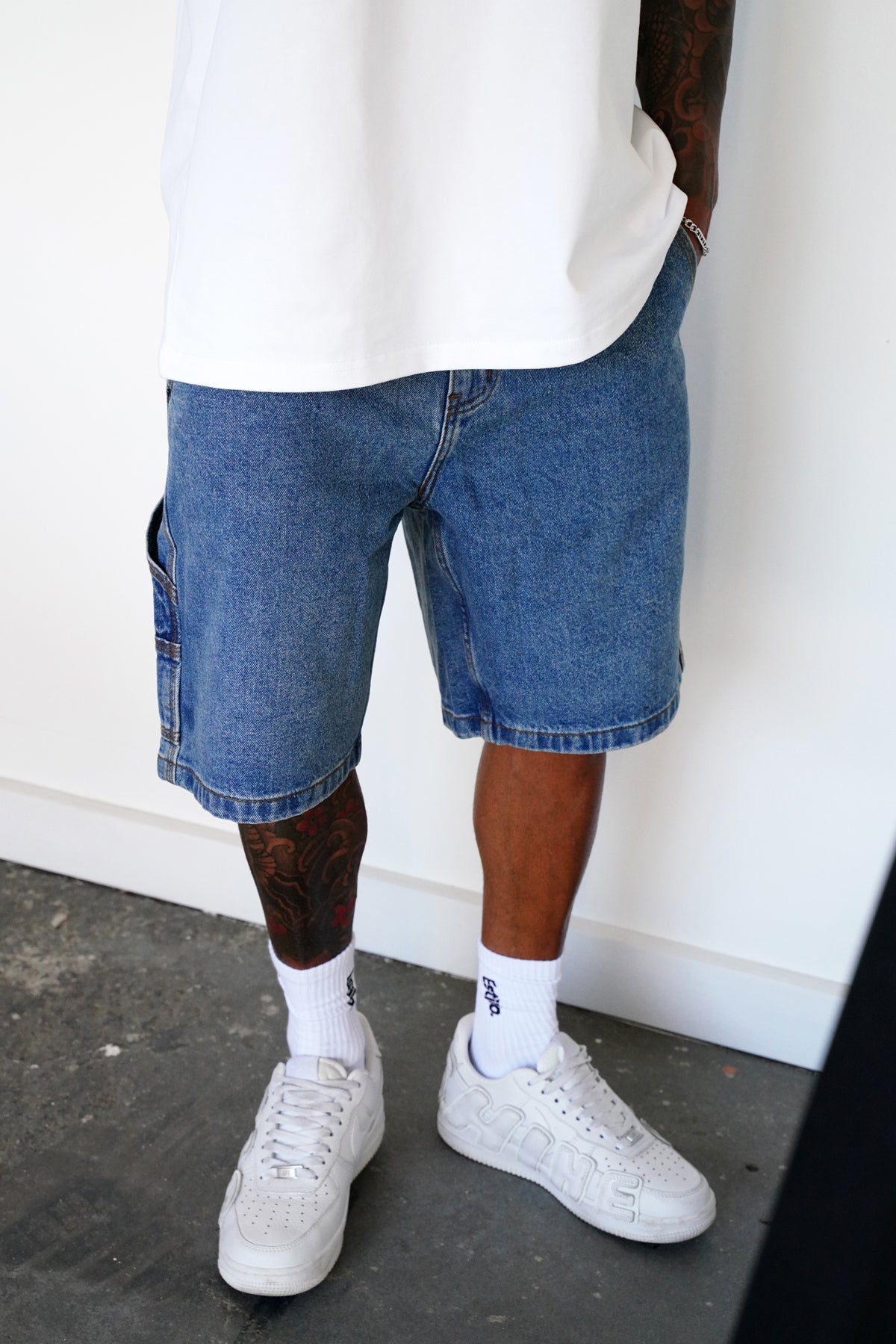 'Carter' Jorts - Denim Blue