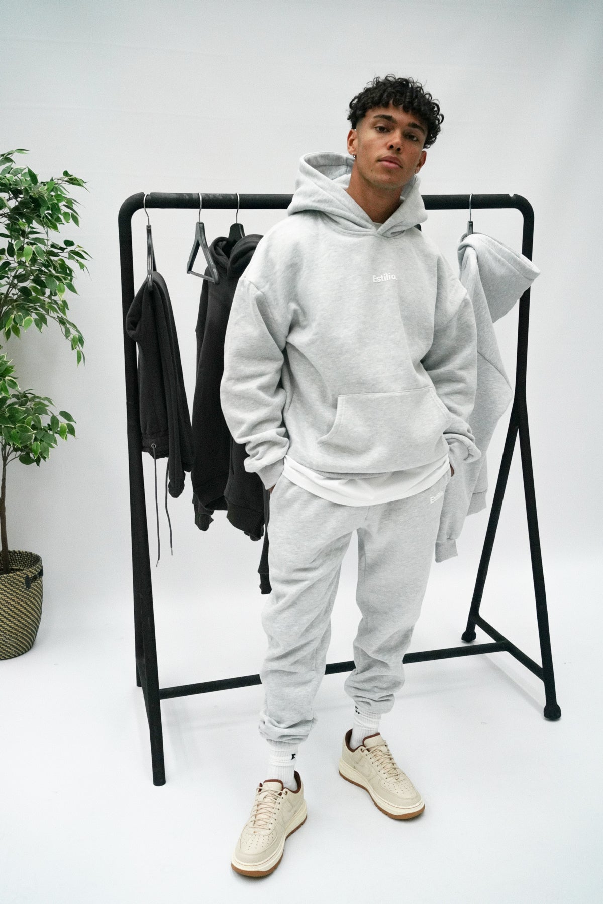 'Bais' Sweatpants - Marl Grey