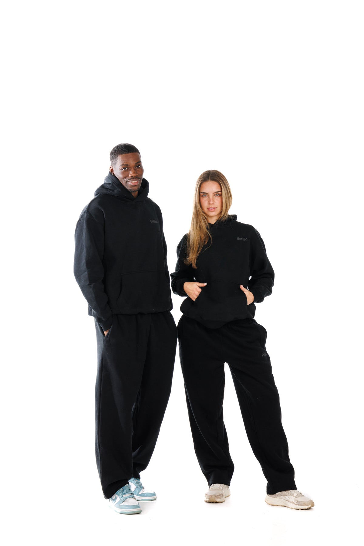 &#39;Central&#39; Hoodie Set - Black