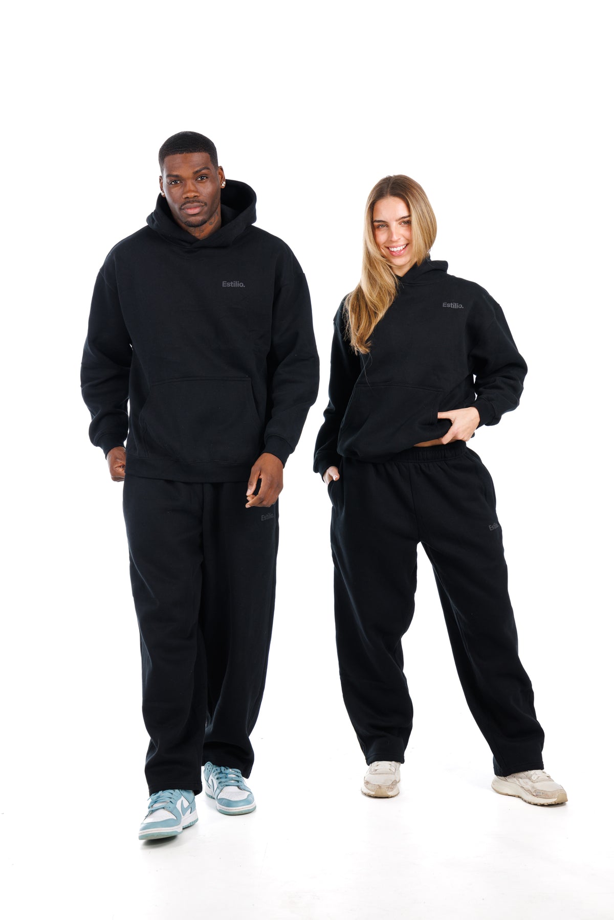 &#39;Central&#39; Hoodie Set - Black