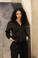 'Central' Zip Up - Black