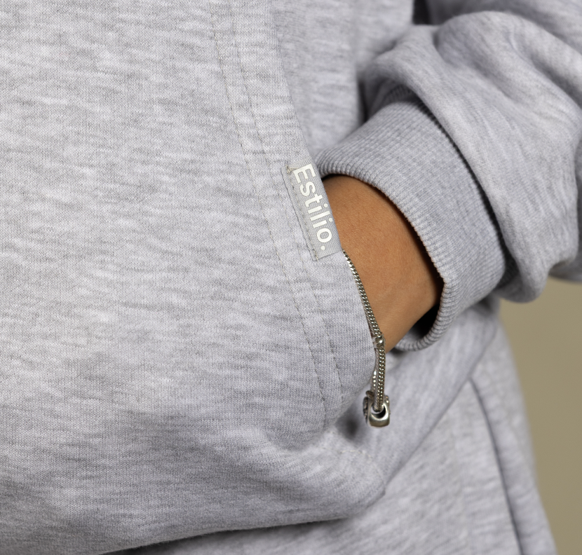 'District' Hoodie - Marl Grey