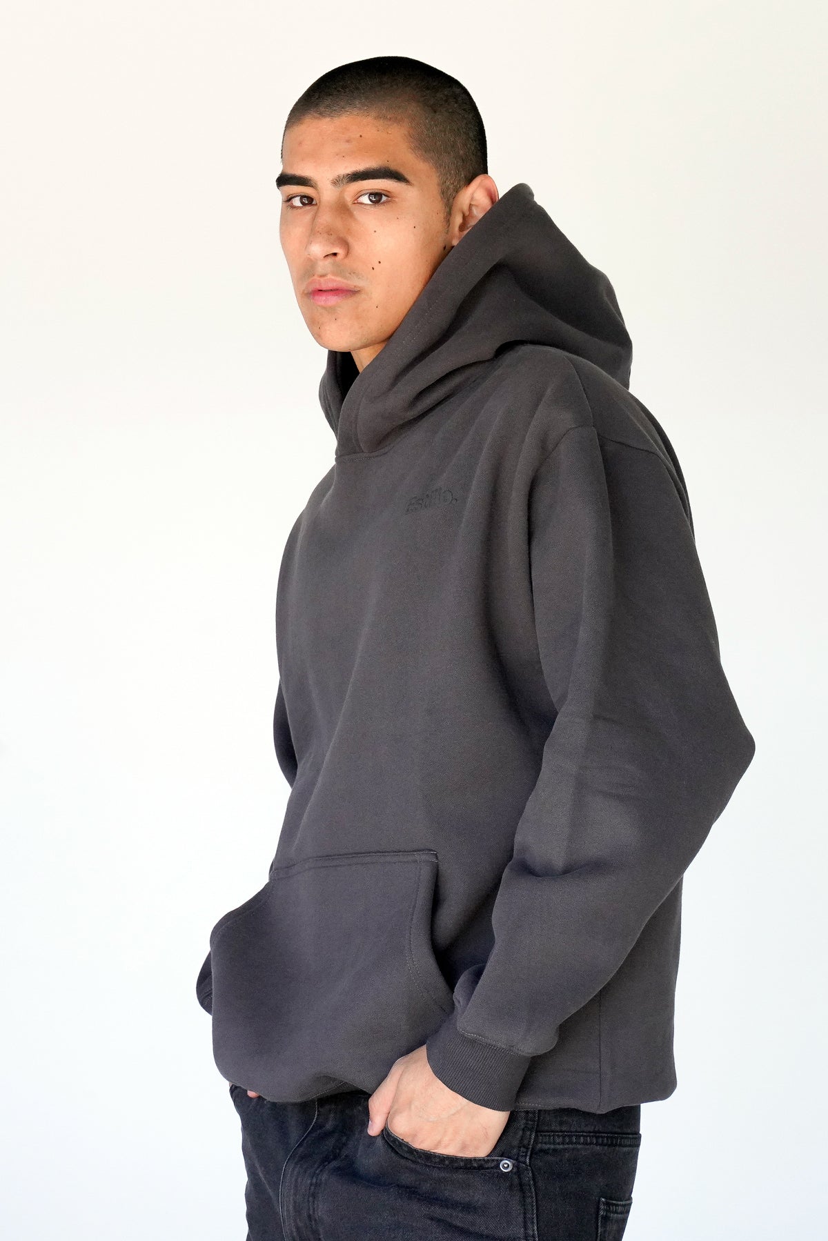 &#39;Central&#39; Hoodie - Charcoal