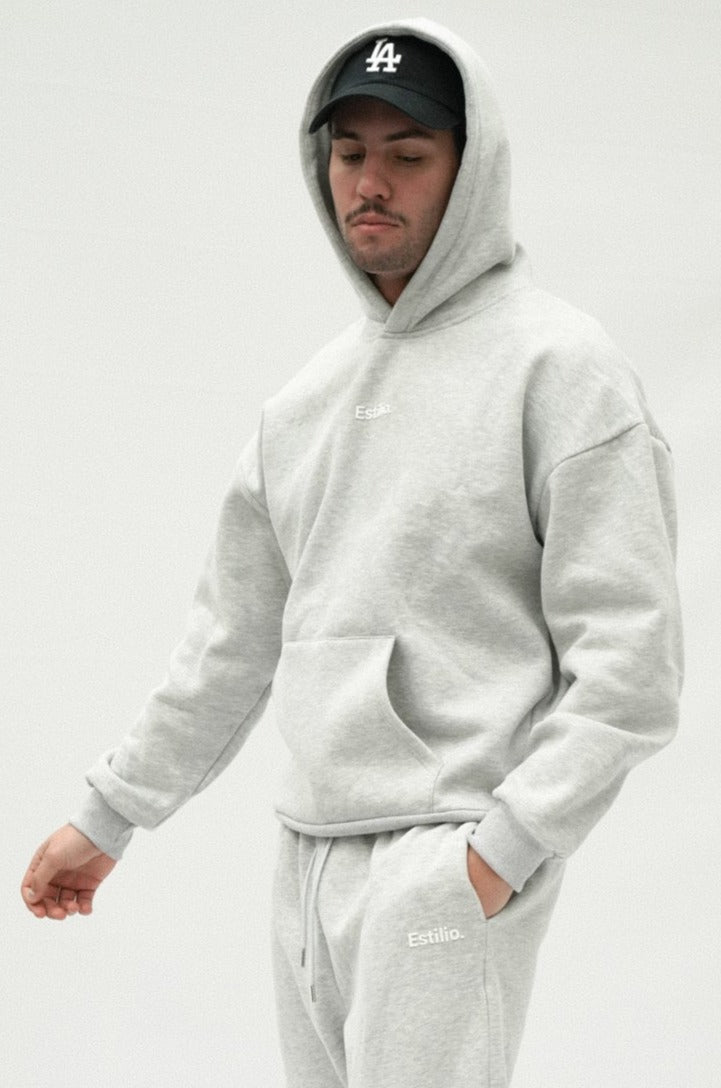 'Bais' Hoodie - Marl Grey