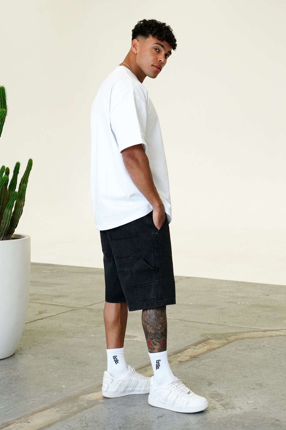 &#39;Carter&#39; Jorts - Washed Black