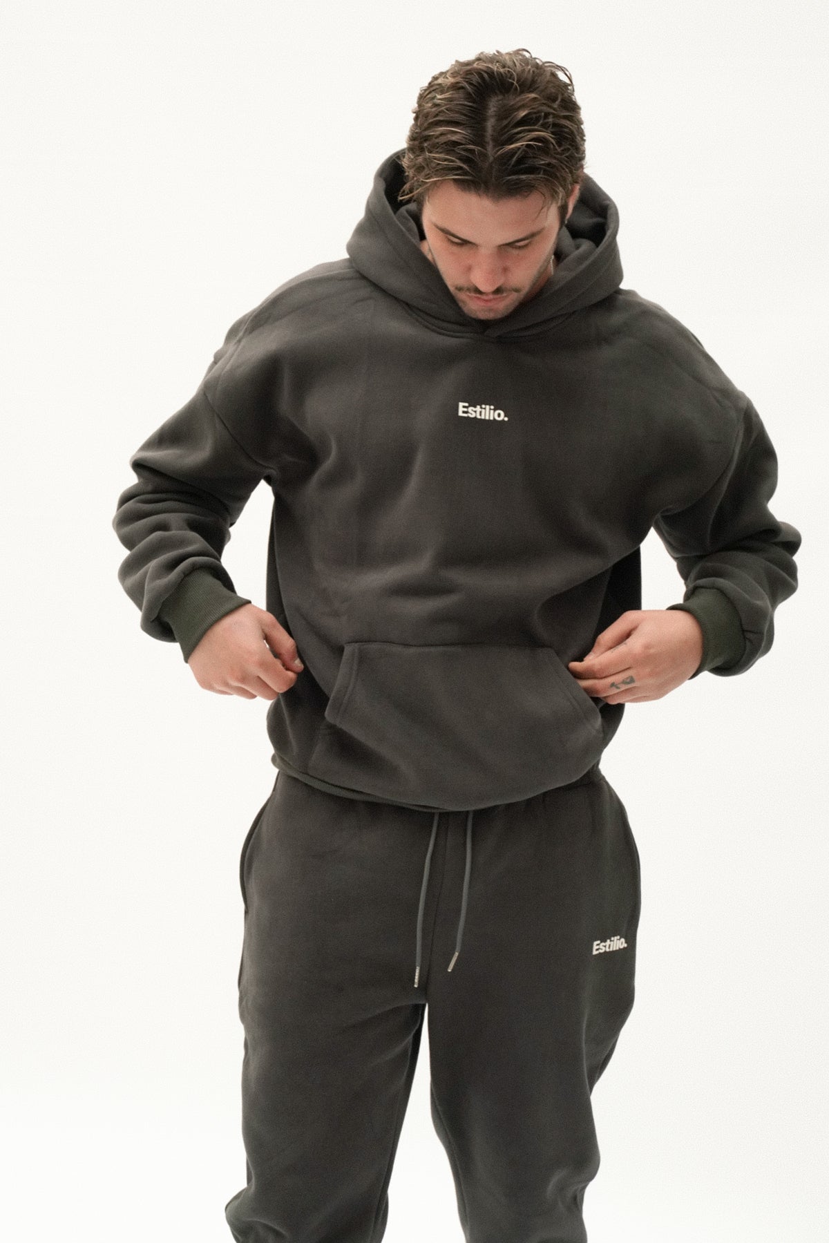 &#39;Bais&#39; Hoodie - Charcoal