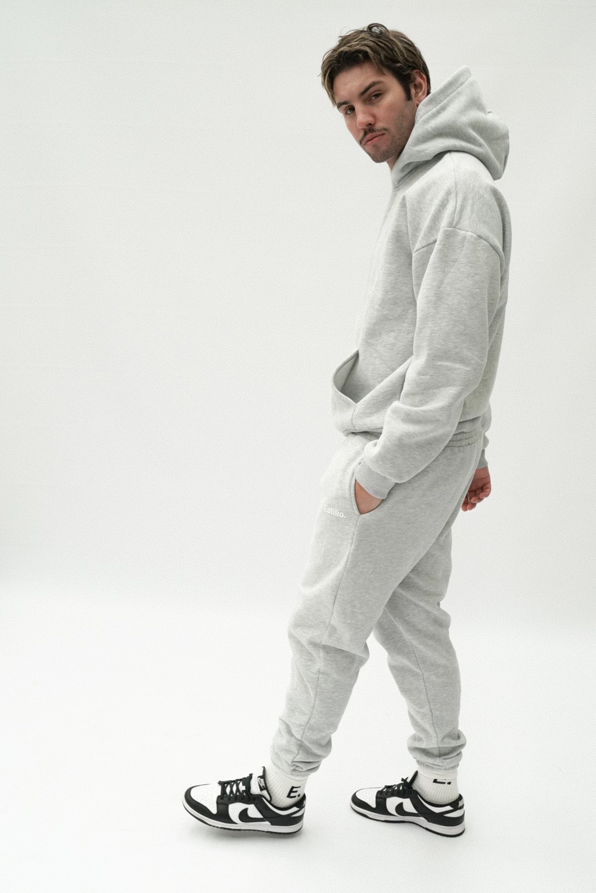 &#39;Bais&#39; Sweatpants - Marl Grey