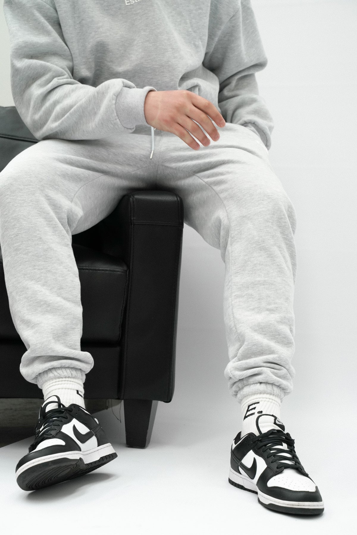 &#39;Bais&#39; Sweatpants - Marl Grey