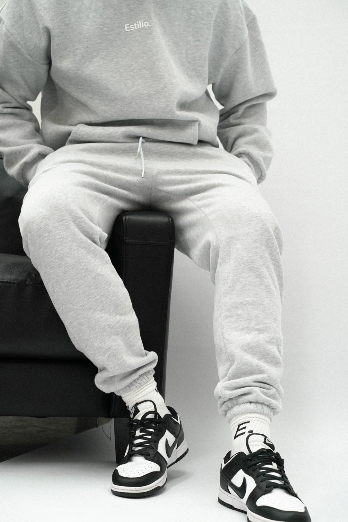 &#39;Bais&#39; Sweatpants - Marl Grey