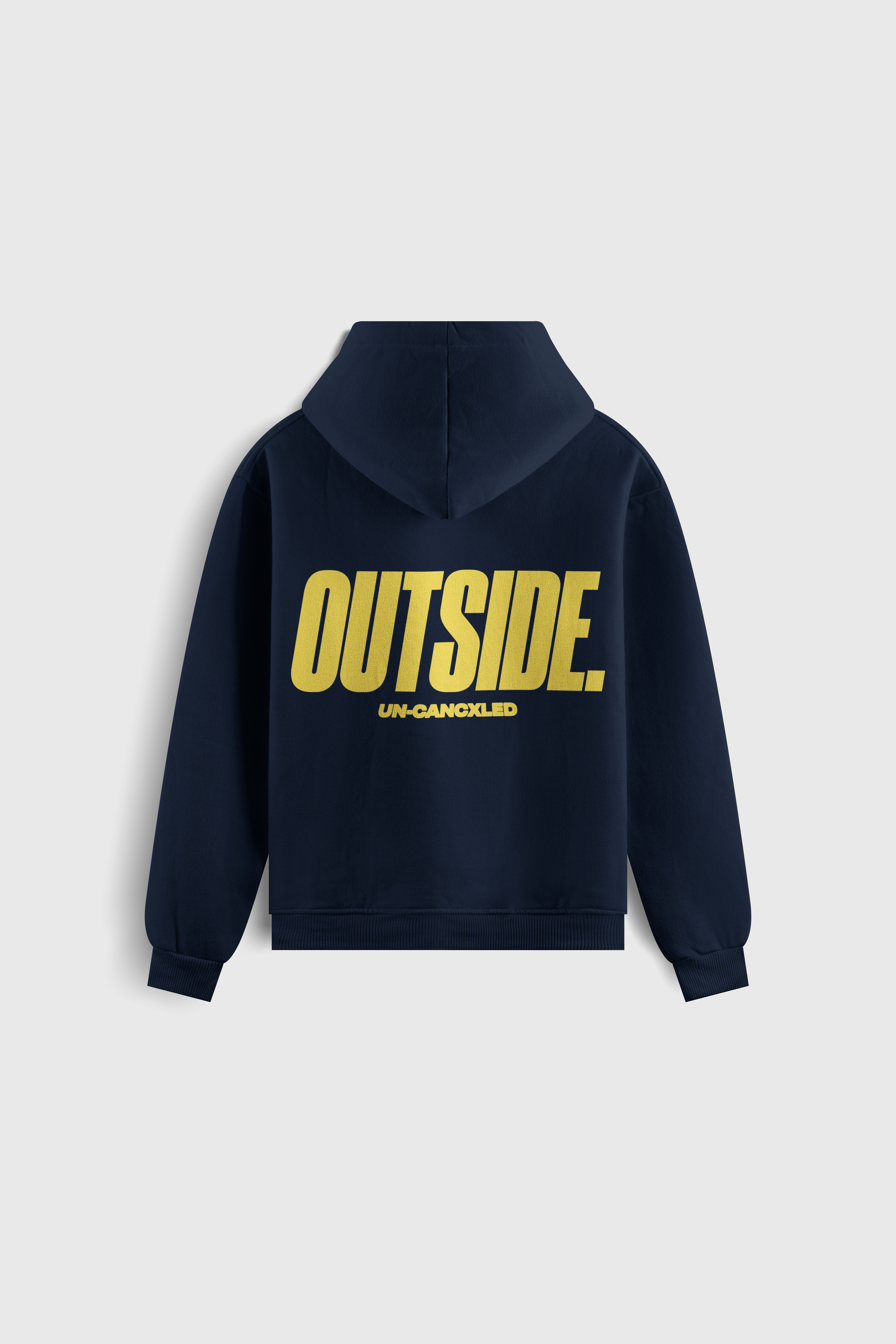 ‘OUTSIDE.’ Hoodie — Blue / Yellow